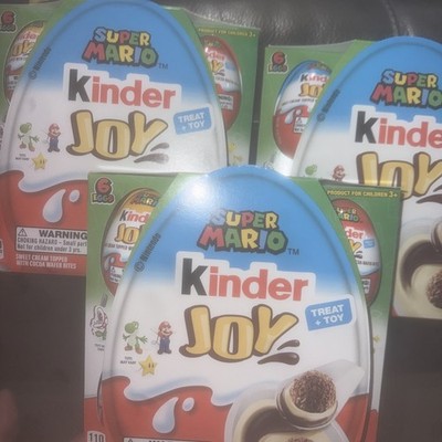 3x Super Mario Kinder Joy Limited Edition Surprise Egg 6-pack , 18 eggs total