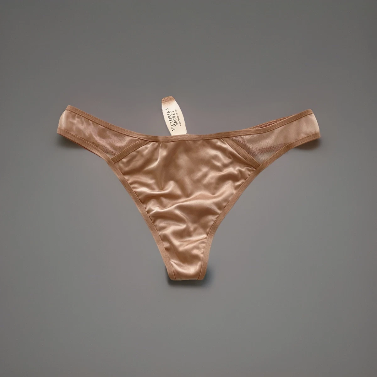 Culotte String Vintage Victoria's Secret - Taille L, Vert Rose Rayure à Pois - Neuf Sans étiquette
