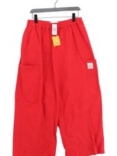 L.F. Markey Women's Shorts UK 14 Red 100% Cotton Cargo
