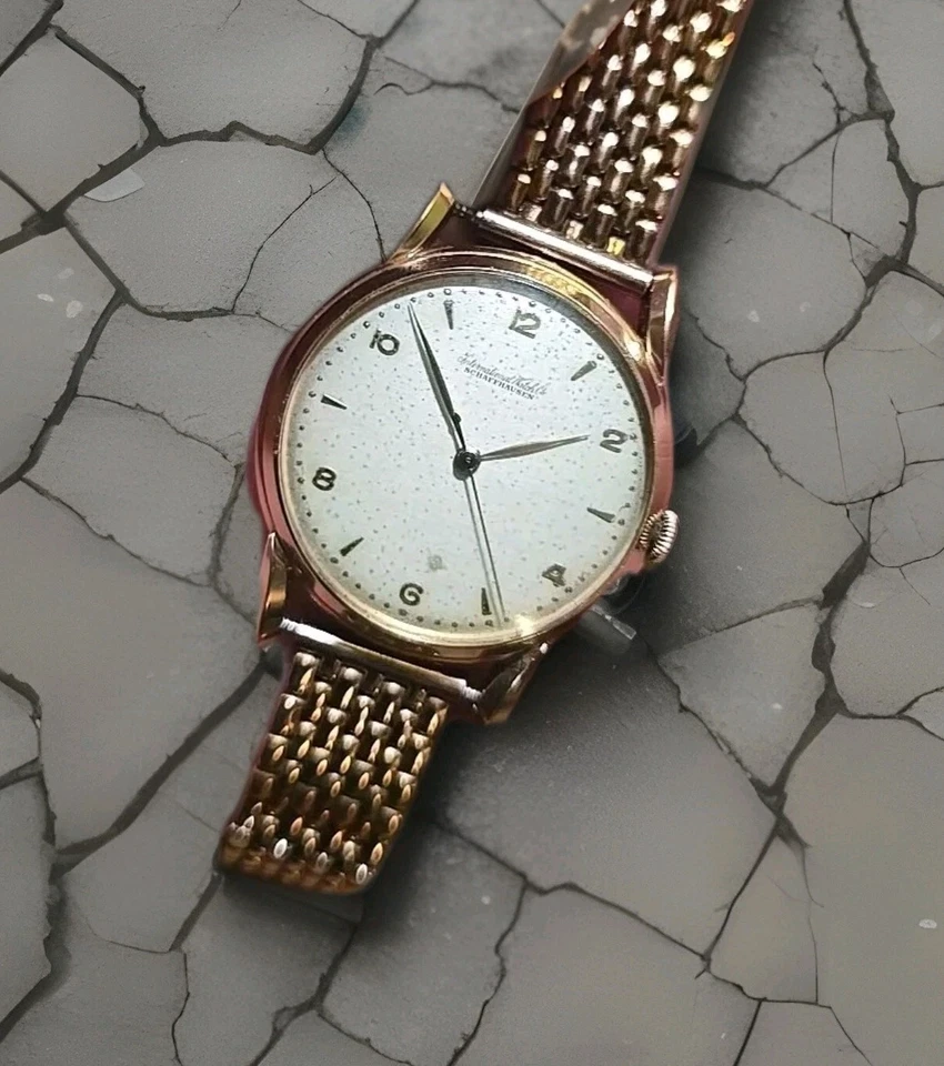 IWC Oro Rosa 18k 37mm Cal. 89 Bombe Lugs Caja Original/Pulsera A Juego Foto 2 de 4