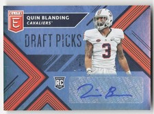 Quin Blanding, 2018 Panini Elite Draft Picks, #204, Virginia Cavaliers, AU