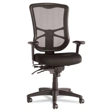 Alera EL41ME10B 17.2 in. to 20.6 in. Elusion Mesh High-Back Chair - Black New