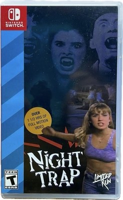 Night Trap Limited Run Nintendo Switch Video Game FMV Horror New Sealed OOP