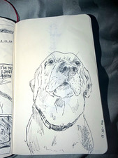 Personalised a6 sized fine line sketch
