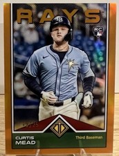 2024 Topps Transcendent - Curtis Mead #69 Orange Refractor /25 (RC)
