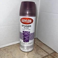 Krylon Stained Glass Translucent Royal Purple Indoor Spray Paint 11.5 oz., 31 sq