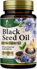 Black Seed Oil 1000mg Softgels Nigella Sativa Pure Premium