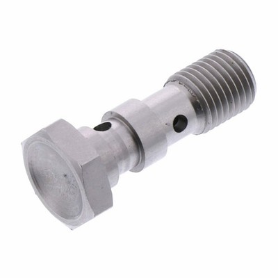 MATTHIES Double Banjo Bolt 3/8-24 Stainless Steel Silver