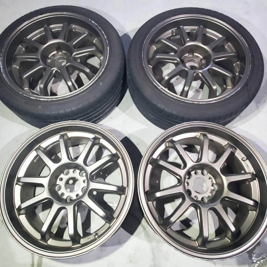 ５次元　INPERIO SPORTS 18 114.3 9j 25 4本 JDM 5D INPERIO SPORTS 18 114.3 9j 25 4Book No Tires | eBay