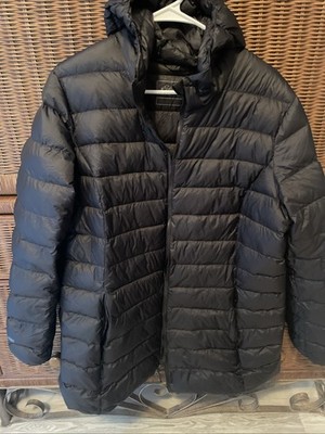 Eddie Bauer Hooded Packable Women s Down Jacket 2XL Black