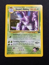 Pokémon TCG Giovanni's Nidoking Gym Challenge Holo Card 7/132 💫SWIRL💫