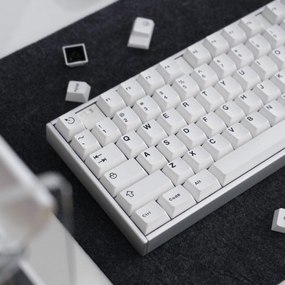 White Keycaps Set Cherry Profile Doubleshot Bow 120 Keys Custom Keyboard MX