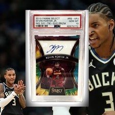 2019 Panini Select Kevin Porter Jr.  RC Auto Tie Dye 25 PSA 10