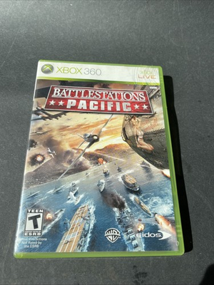 #ad Battlestations Pacific Microsoft Xbox 360 2009 Complete with Manual TESTED $9.95
