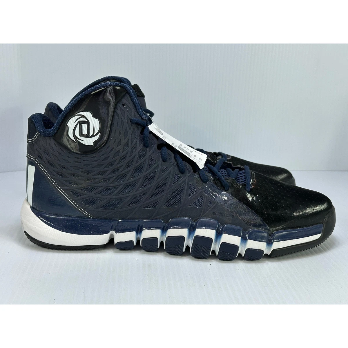 Adidas D Rose 773 II Mens Basketball Shoes Navy Black White Q33233 Size 15 NWT adidas D Rose 773 2 Black White for Sale | Authenticity  main image 3
