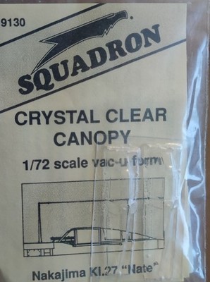Nakajima KI. 27 ''Nate'', Crystal Clear Canopy, Squadron, Scale:1/72,Kit:9130