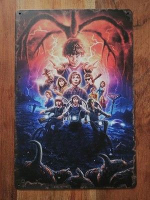 Blechschild 20x30 CM Stranger Things Mystery Horror Elf Eleven Serie Neu