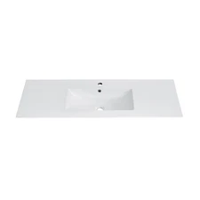 Swiss Madison SM-BVP48 47 9/16" Ceramic Vanity Top - White