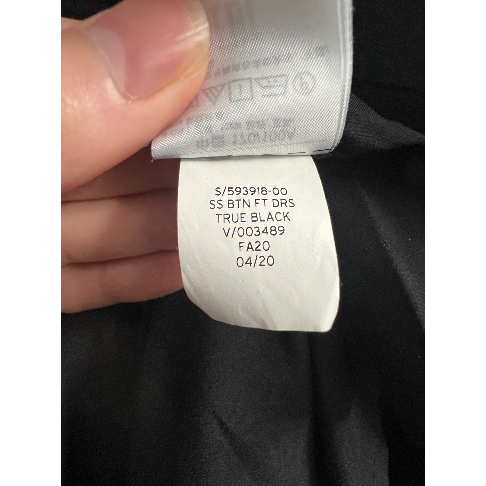 GAP Rounded Neck Button Front Black Cap Sleeve Fl… - image 6