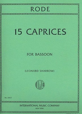 Pierre Rode | Capricci (15) (Sharrow) | Buch | International Music Company