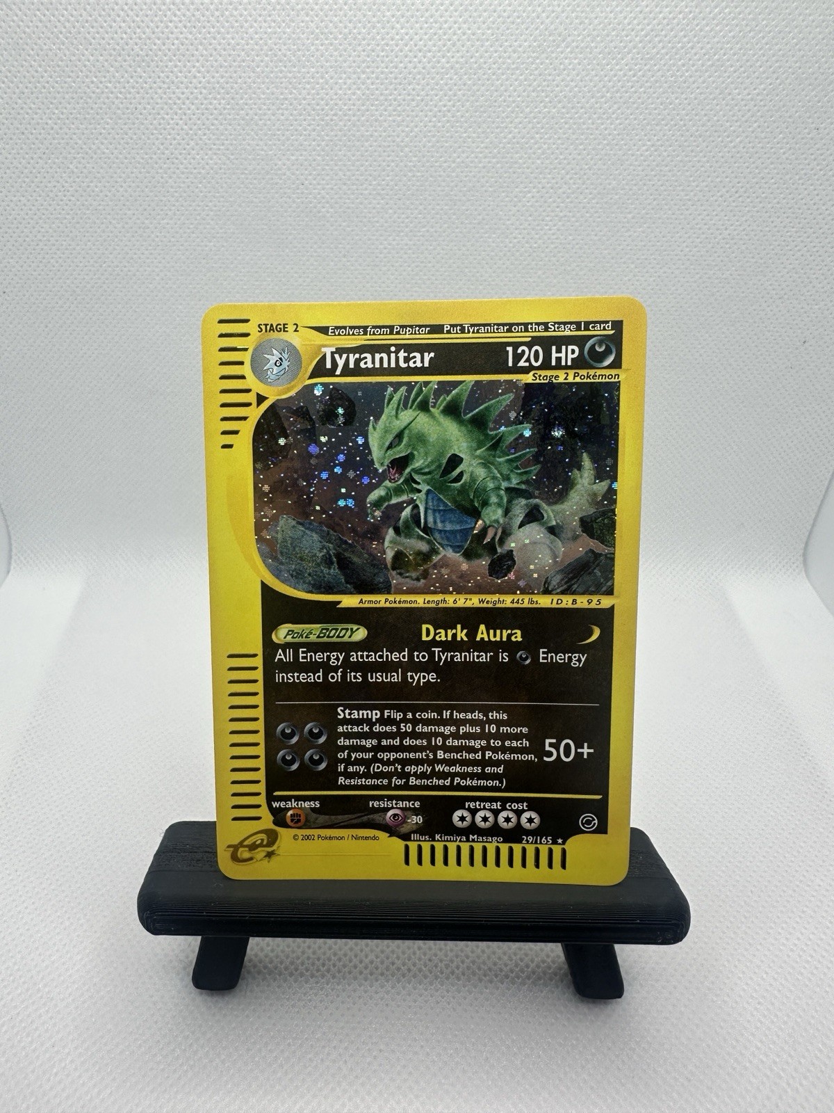 Pokemon Expedition Tyranitar Holo 29/165 e-Reader WOTC PSA Candidate Rare