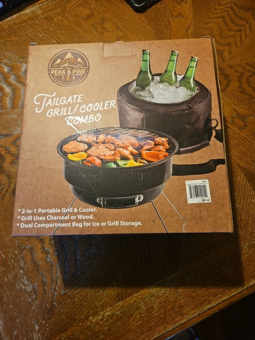 NEW in Box Peak & Pine Tailgate Grill / Cooler Combo