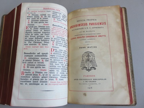 1928-1937 Breviarium Romanum PIO X VULGATE PSALTER COMPLETE LATIN ROMAN BREVIARY - Picture 10 of 24