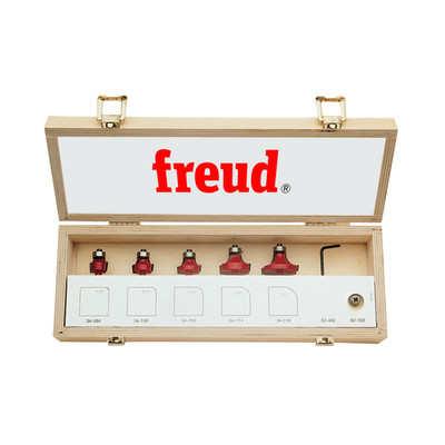 Freud 89-102 5 Piece Round Over/Beading Bit Set (1/4'' Shank)