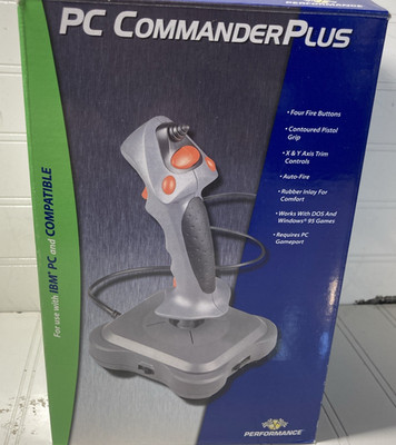 Vintage PC Commander Plus PC Air Flight Joy Stick Controller No Wear Unused?
