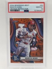 2024 Bowman’s Best /25 Masyn Winn PSA 10 * Orange Refractor * RC 12/25 Pop 1