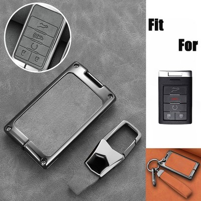 Zinc Alloy Leather Car Key Case Cover For Cadillac Escalade CTS XTS DTS SLS XT5