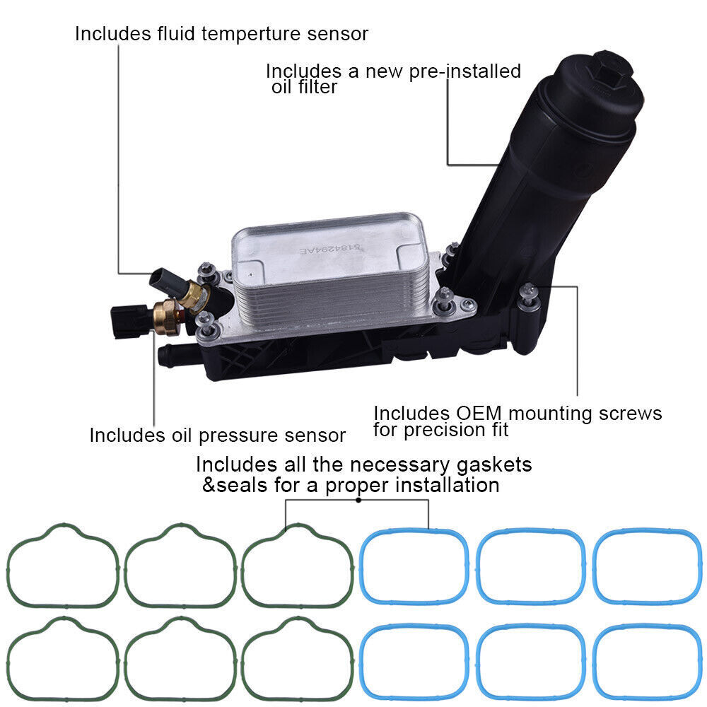 Engine Oil Cooler Assembly Oil Cooler For 20112013 Chrysler Dodge Jeep