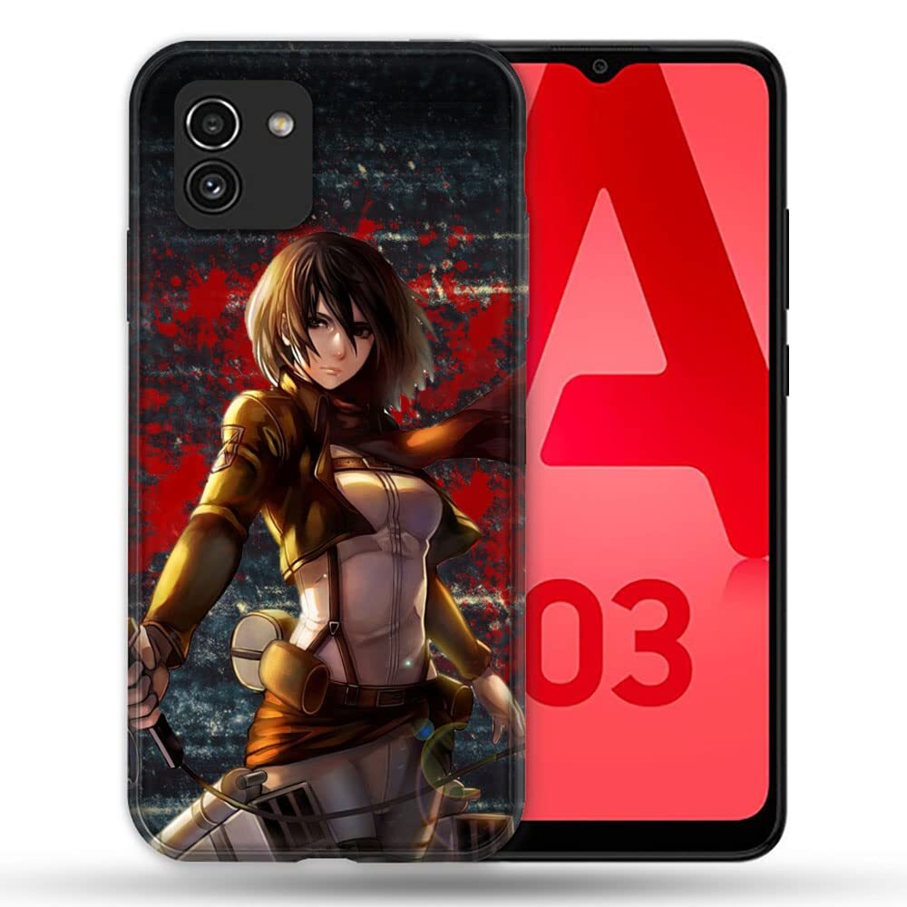 Cover per Samsung Galaxy A03 Manga Attaque Titans Mikasa (e5M)