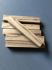 LOT 6 ZEBRA Exotic Wood PEN BLANKS TURNING 5X3/4x3/4