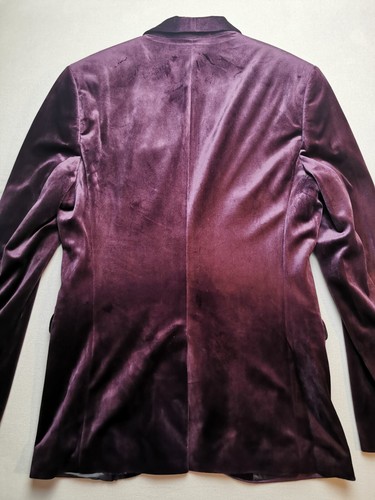 TOPMAN Men UK 36R Shawl Collar Skinny Burgundy Tuxedo Jacket Single Breasted NEW - Picture 15 of 19