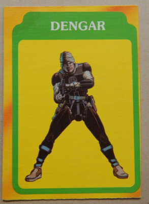 STAR WARS THE EMPIRE STRIKES BACK ,, DENGAR ,, VINTAGE 1980 O PEE CHE GUM CARD