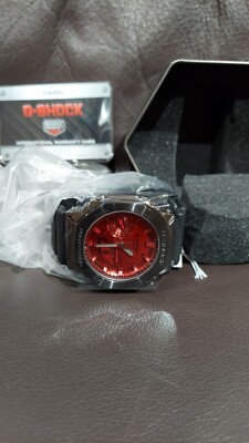 CASIO G-Shock GM-2100B-4A 44mm GM2100 RED NEW CasiOak | eBay
