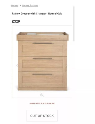 mamas and papas rialto drawers