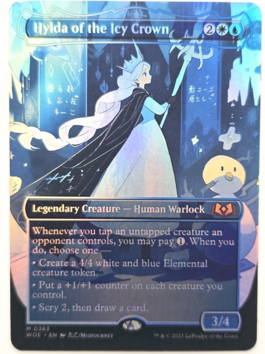 Waifu Fantasy Game Card  Altered Art Custom  Hylda of the Icy Crown 01  Foil | eBay
