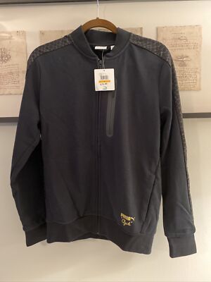 PUMA Mens Clyde 1973 Long Sleeve Full Zip Sweatshirt Size S