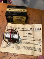 Antique NOS Stancor A-8111 Vertical Deflection Output Transformer Television