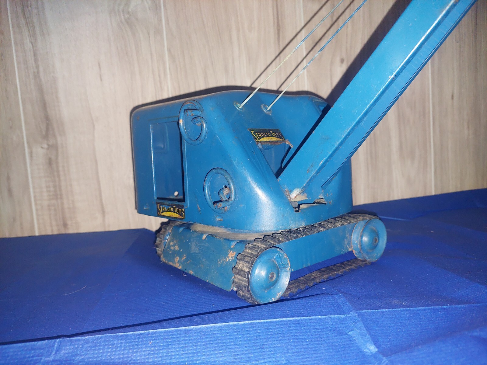 Vintage STRUCTO TOYS Steam Shovel Construction Equipment Pressed Steel