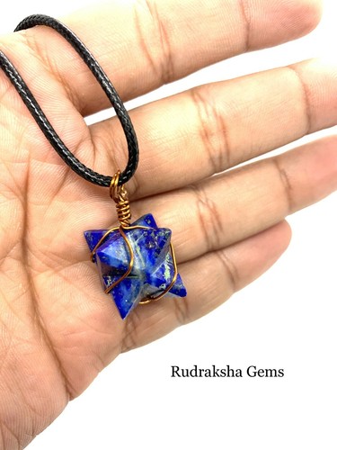 Lapis Lazuli MERKABA STAR COPPER WIRE 