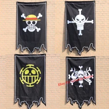 Anime ONE PIECE Camp Flag Art Poster Wall Scroll Home Decor Cloth Painting