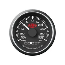 SAAS Performance Turbo Boost 52mm 30 Hg - 35 PSI Gauge Black Suits Nissan GTR S1