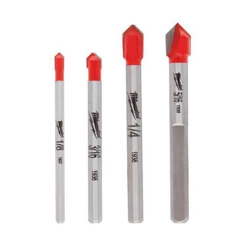 Milwaukee Glass and Tile Drill Bit Set – 4 Piece (48-20-8988)