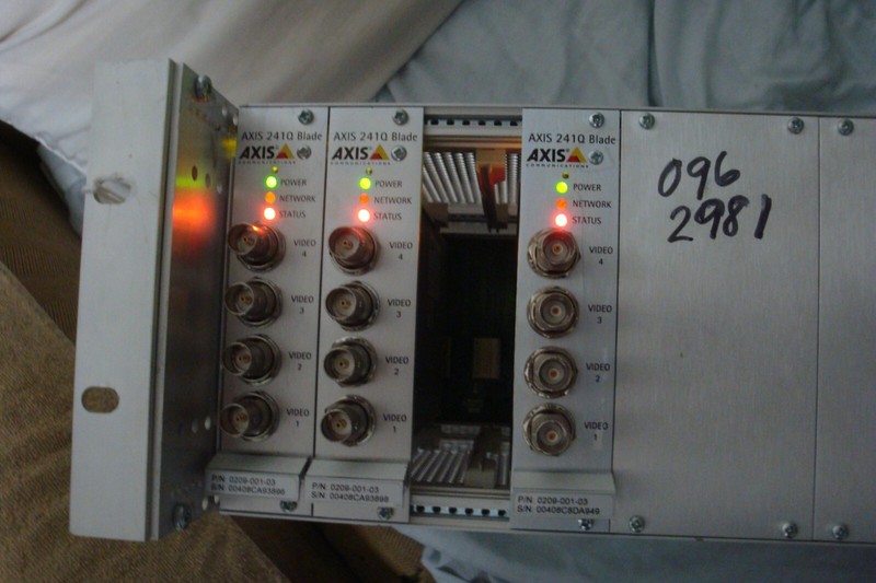 AXIS COMMUNICATIONS 0192-001-03 with 3x-Axis 241Q Blades