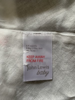 Robe Bébé Fille John Lewis - Imprimé/broderie Cerf Et Fleurs - Coton 100% - Taille 6-9 Mois - Neuf Avec étiquettes