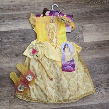 Disney Princesa Bella Disfraz La Bella y la Bestia 4-6X Zapatos de Vestir Varita Corona