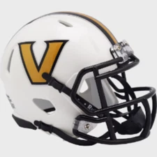 Vanderbilt Commodores White Mini Speed Football Helmet- NCAA.